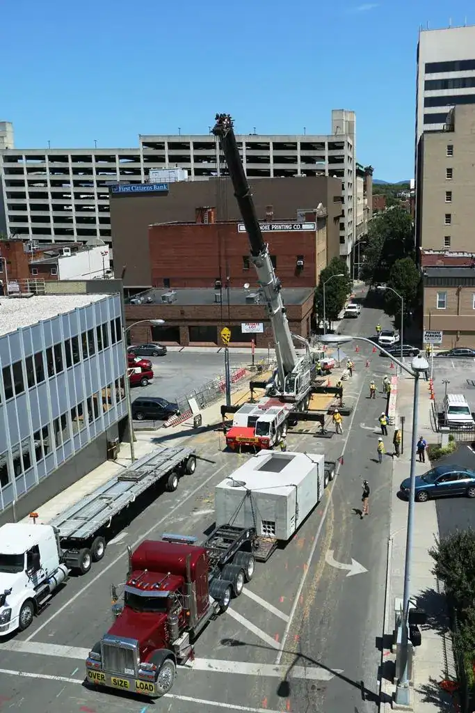 A view from Appalachian Power's Roanoke Main Office